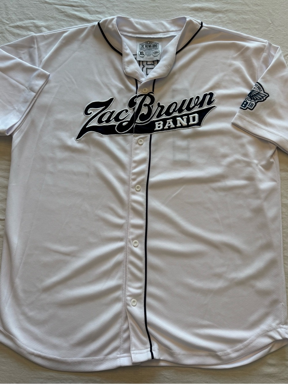 Zac Brown Band 2018 “Down The Rabbit Hole Tour” Men’s Baseball Jersey Size XL